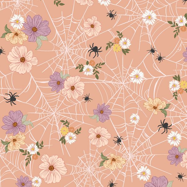 Floral Webs in Vintage Coral