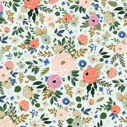 Big Deco Floral in Pale Aloe