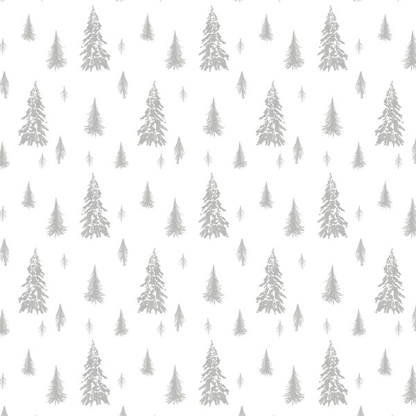 Snowy Pines in Pebble