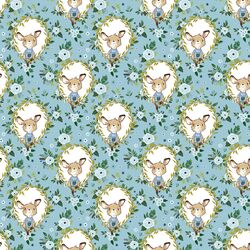 Floral Baby Boy Kangaroo in Blue