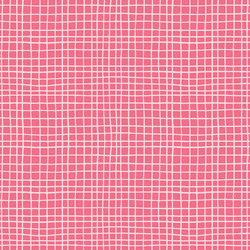 Sketched Plaid in Disco Pink