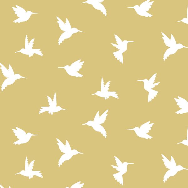 Hummingbird Silhouette in Honey