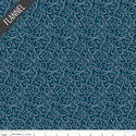 Winter Magic Swirls Flannel in Navy