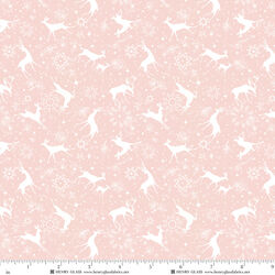 Deer Silhouettes in Pink