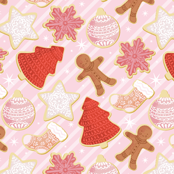 Christmas Cookies in Hollyberry