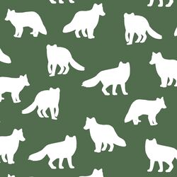 Fox Silhouette in Kale