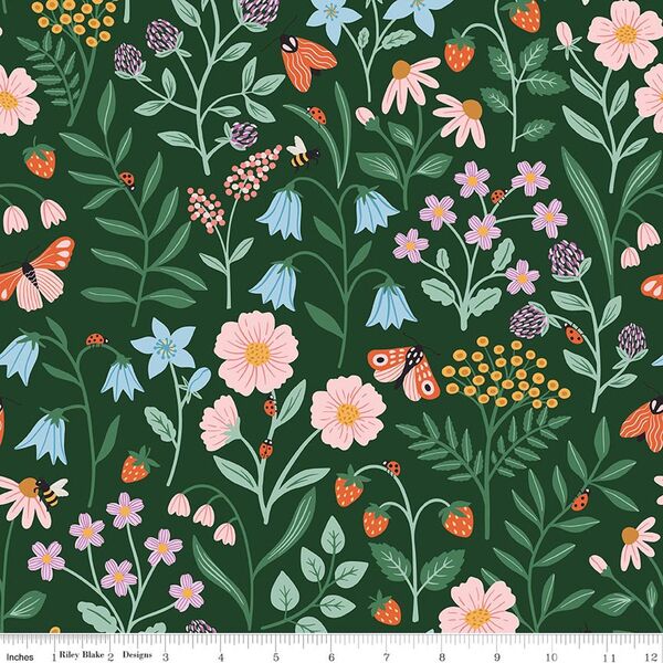 Blooms and Bugs in Forest