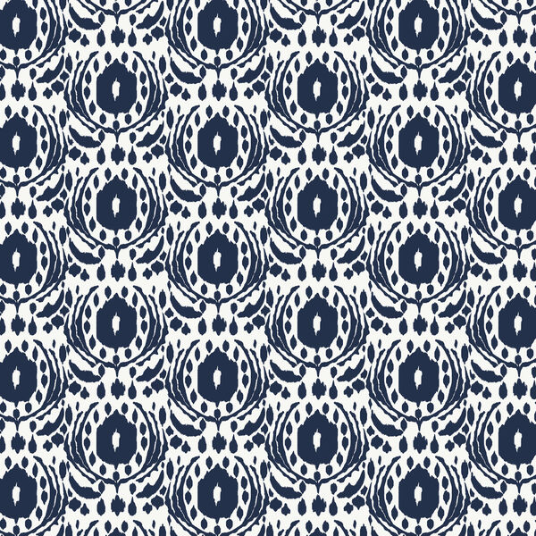 Ikat in Navy