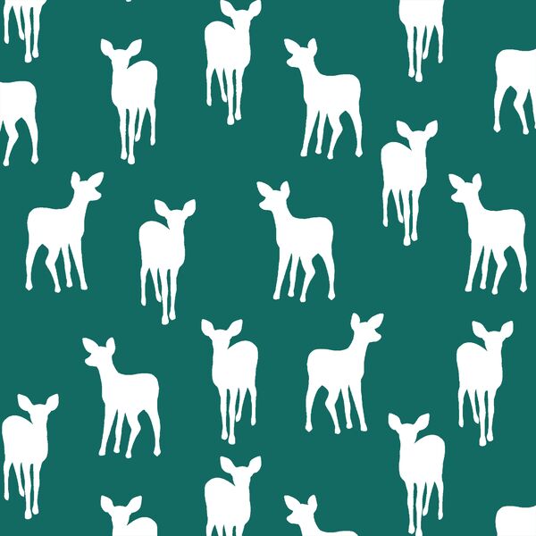 Fawn Silhouette in Emerald