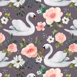 Swan in Plum
