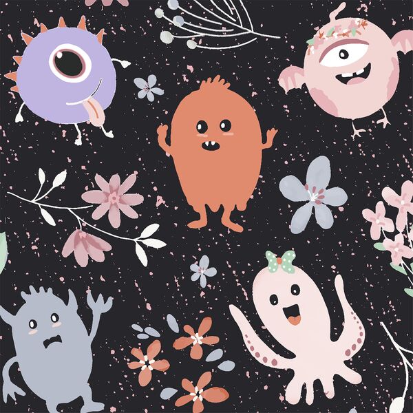 Large Garden Monsters in Midnight