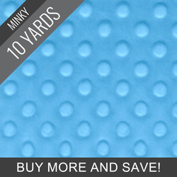 Minky Dimple Dot in Sky - 10 Yard Quick Cut