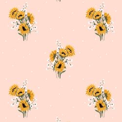 Helianthus Bouquet in Light Pink