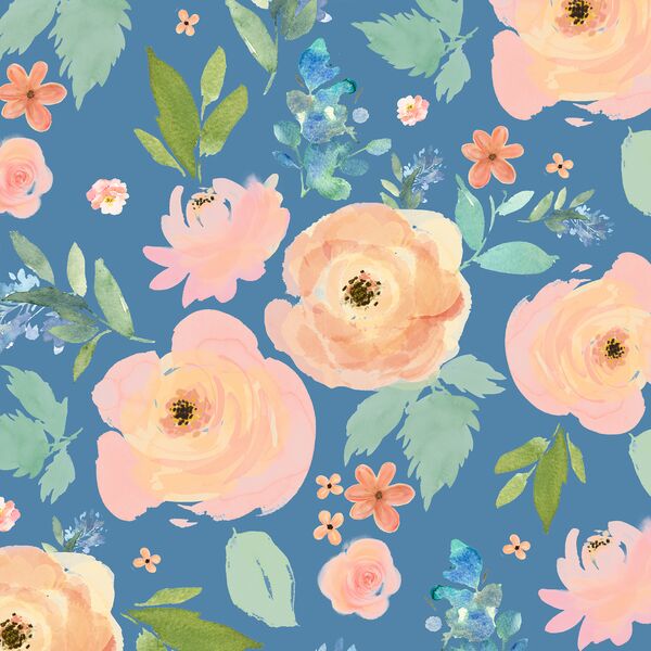 Spring Garden in Blue Yonder