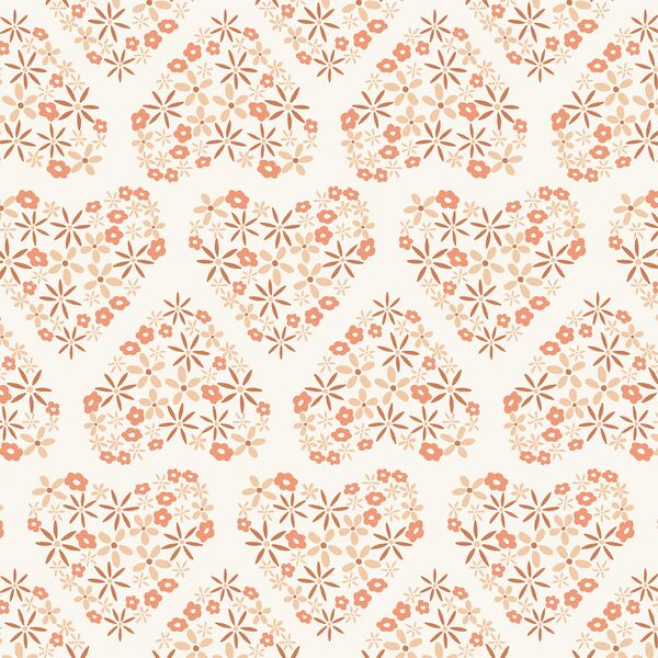 Large Hearts of Flower in Blushing