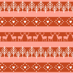 Winter Fair Isle Stripe in Festive