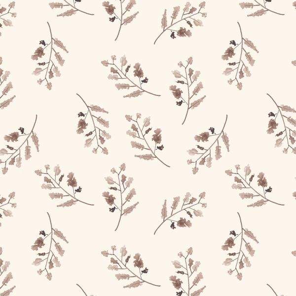 Woodland Branches in Soft Ivory