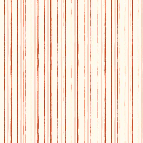Sweet Peppermint Stripe in Jolly Red and Sweet Pink