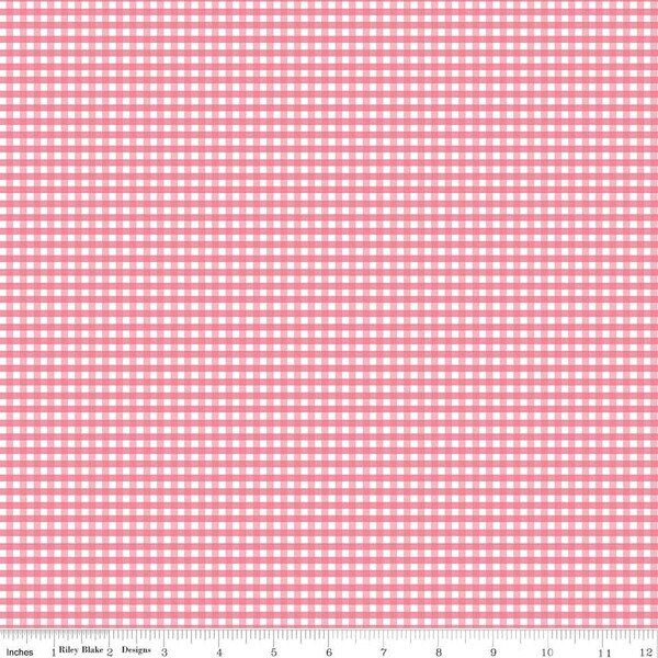 1/8" Gingham in Sugar Pink