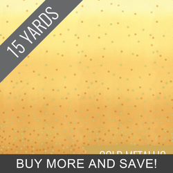 Ombre Confetti Metallic in Honey - 15 Yard Bolt