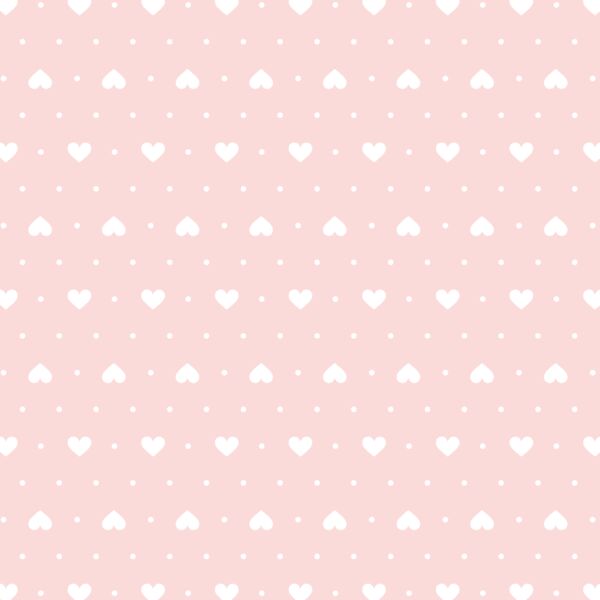 Heart Dots in Pink Sherbert