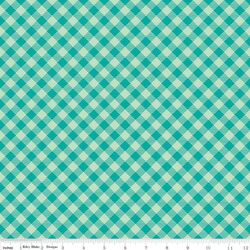 Gingham in Teal