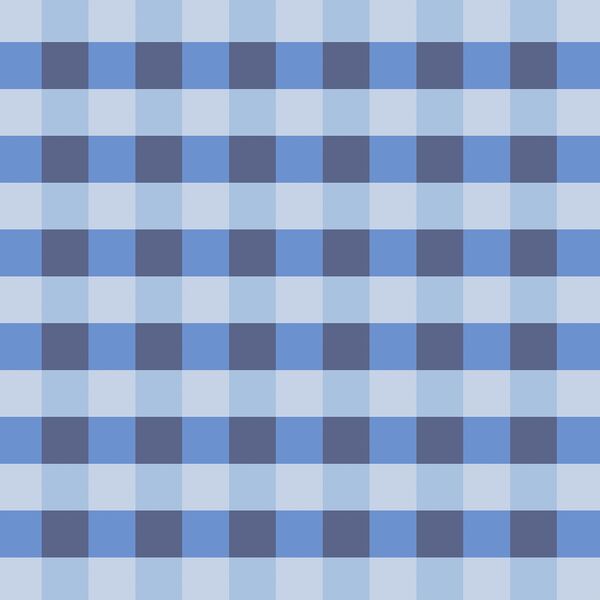 Spring Gingham in Forget Me Not