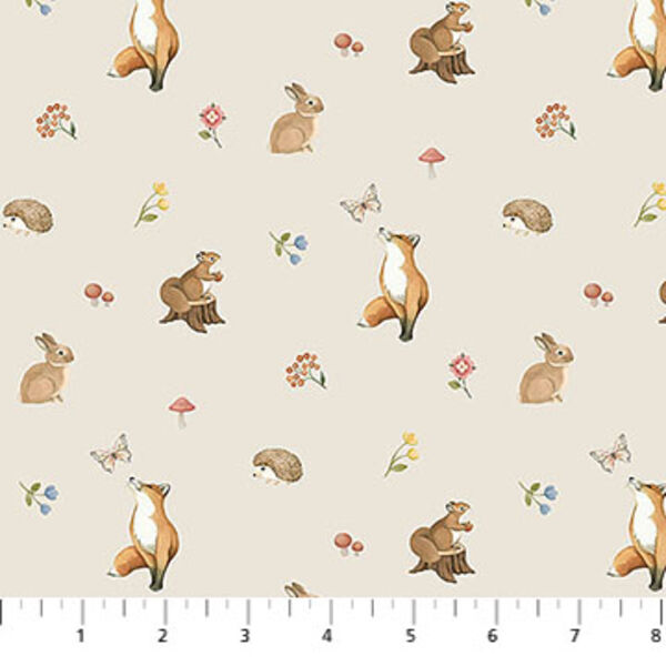 Mini Animals in Beige Multi