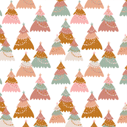 Christmas Trees in White