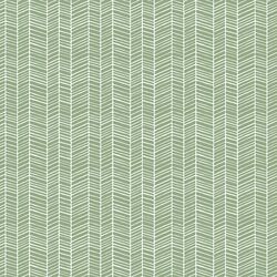 Little Herringbone in Meadow Green