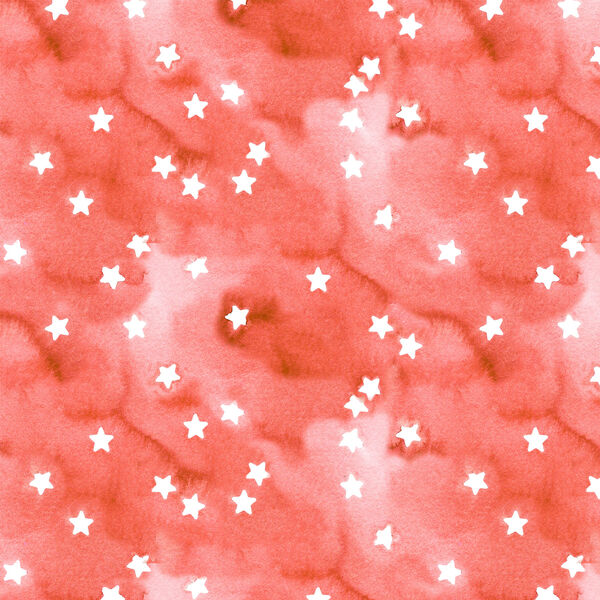 Stars in Firecracker Red