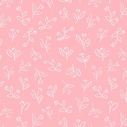 Sketched Buds in Blooming Pink