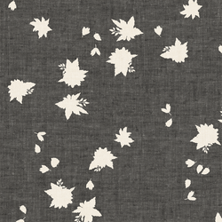 Large Scattered Floral in Coal