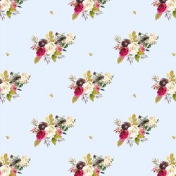 Large Woodland Bouquet in Soft Blue