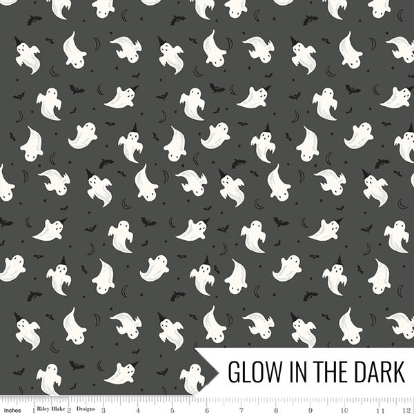 Ghosts in Charcoal Glow in the Dark