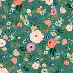 Big Deco Floral in Malachite Green