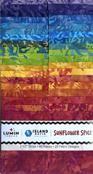 Sunflower Spice Batiks 2.5" Strip Roll