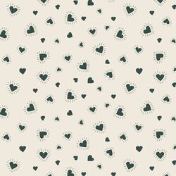 Sun Hearts in Verdant Green on Egret