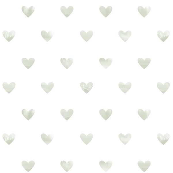Tender Hearts in Light Sage
