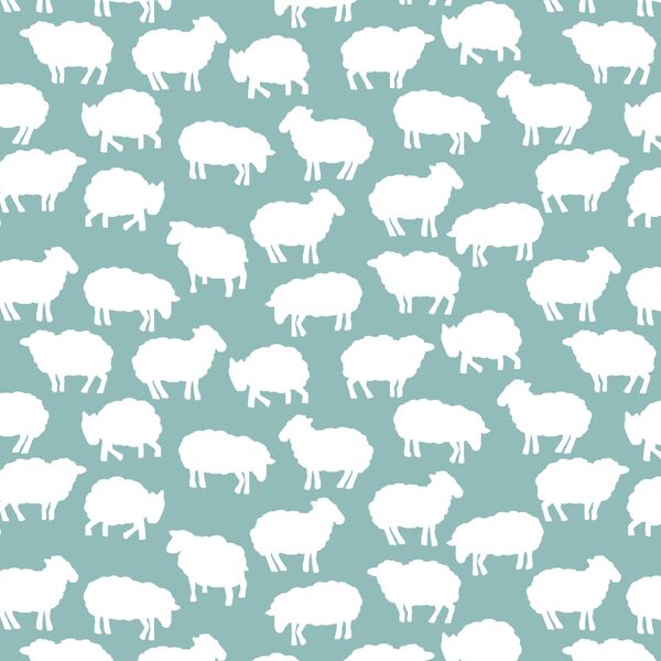 Sheep Silhouette in Pool