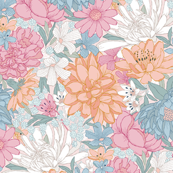 Bouquet of Flowers in Shell Pink