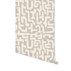 Geometric in Dove Grey