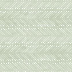 Chevron Arrows in White on Light Sage Wash