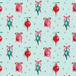 Ornaments in Soft Aqua