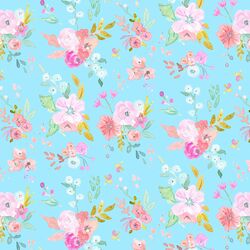 May Flowers in Forget Me Not Blue