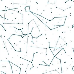Star Charts in Juniper in White