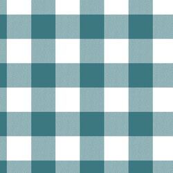 Winter Gingham in Ocean Blue