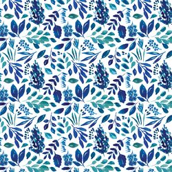Little Bright Botanicals in Blue