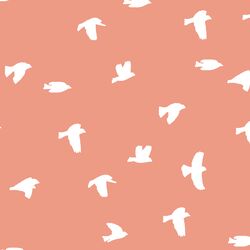 Flock Silhouette in Grapefruit