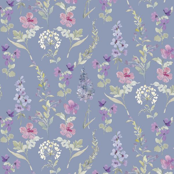 Stems in Dusk Blue